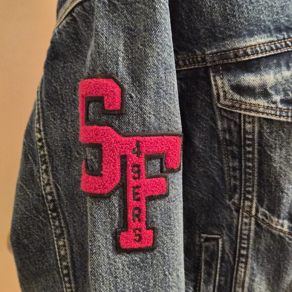 American Eagle Outfitters Denim NFL San Fransico 49er's Jacket - Picture 2 of 13